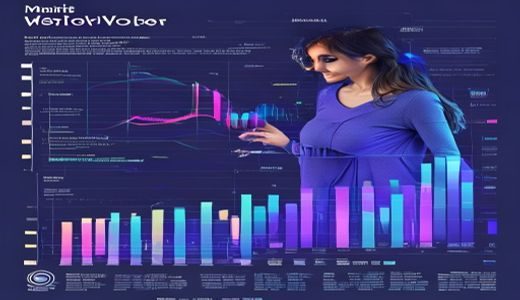 数据图表展示妈妈的职业价值量化研究结果，蓝紫色调专业感图表，体现妈妈付出的经济与社会双重价值
